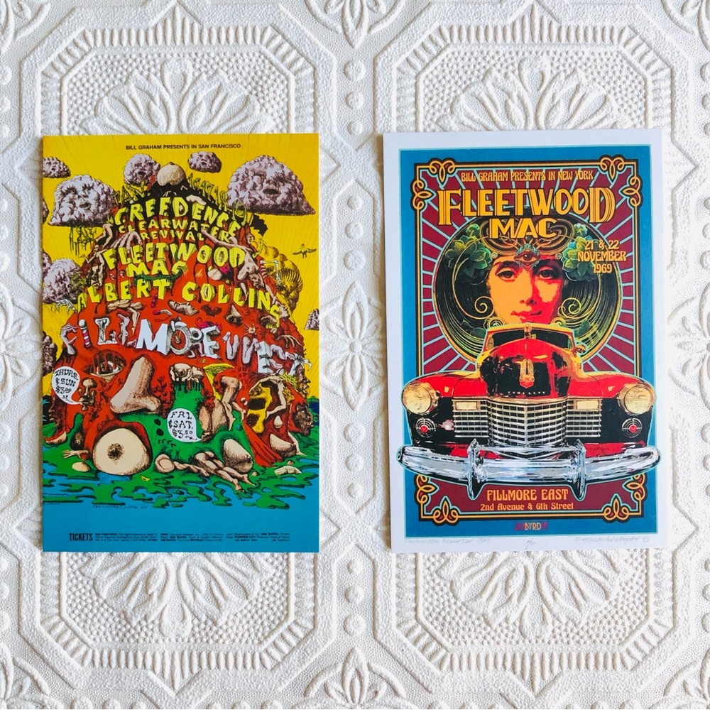 Fleetwood Mac Mini Poster Cards 2 ct
